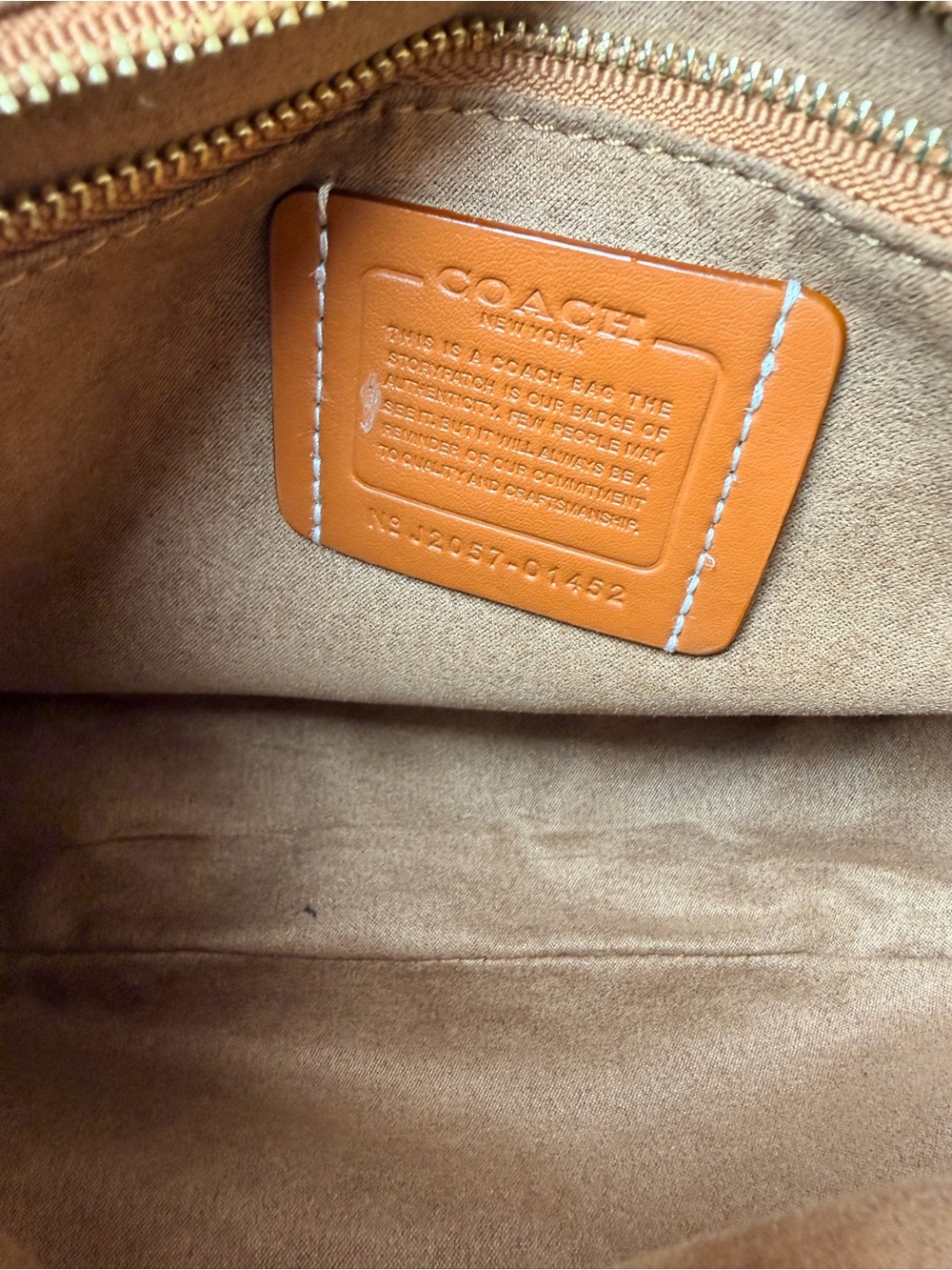 Coach field messenger cross body bag coated canvas white/brown - Picture 9 of 15